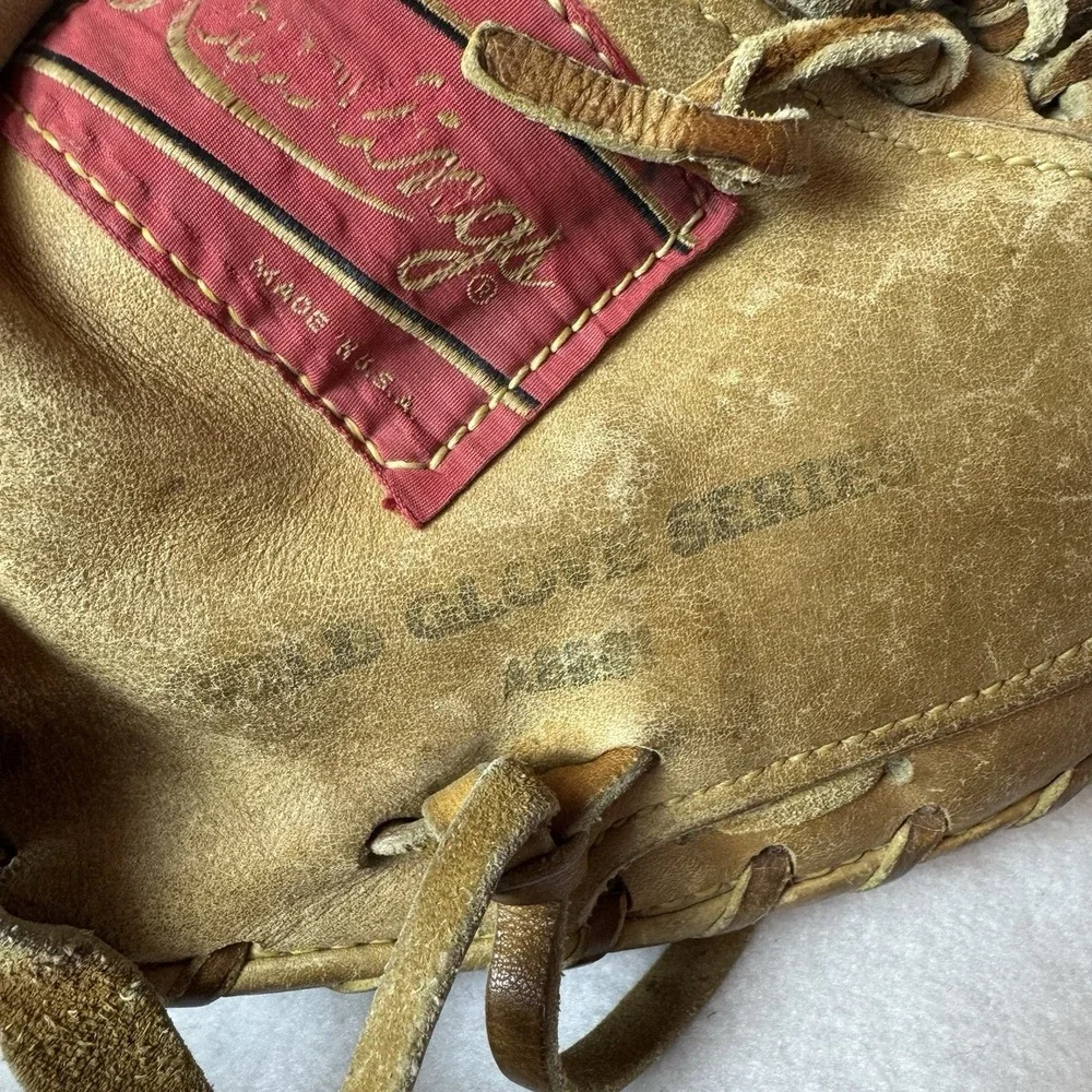 Vintage Rawlings Gold Glove Catchers Mitt HOH Lite Toe Left Hand 210 LTF USA